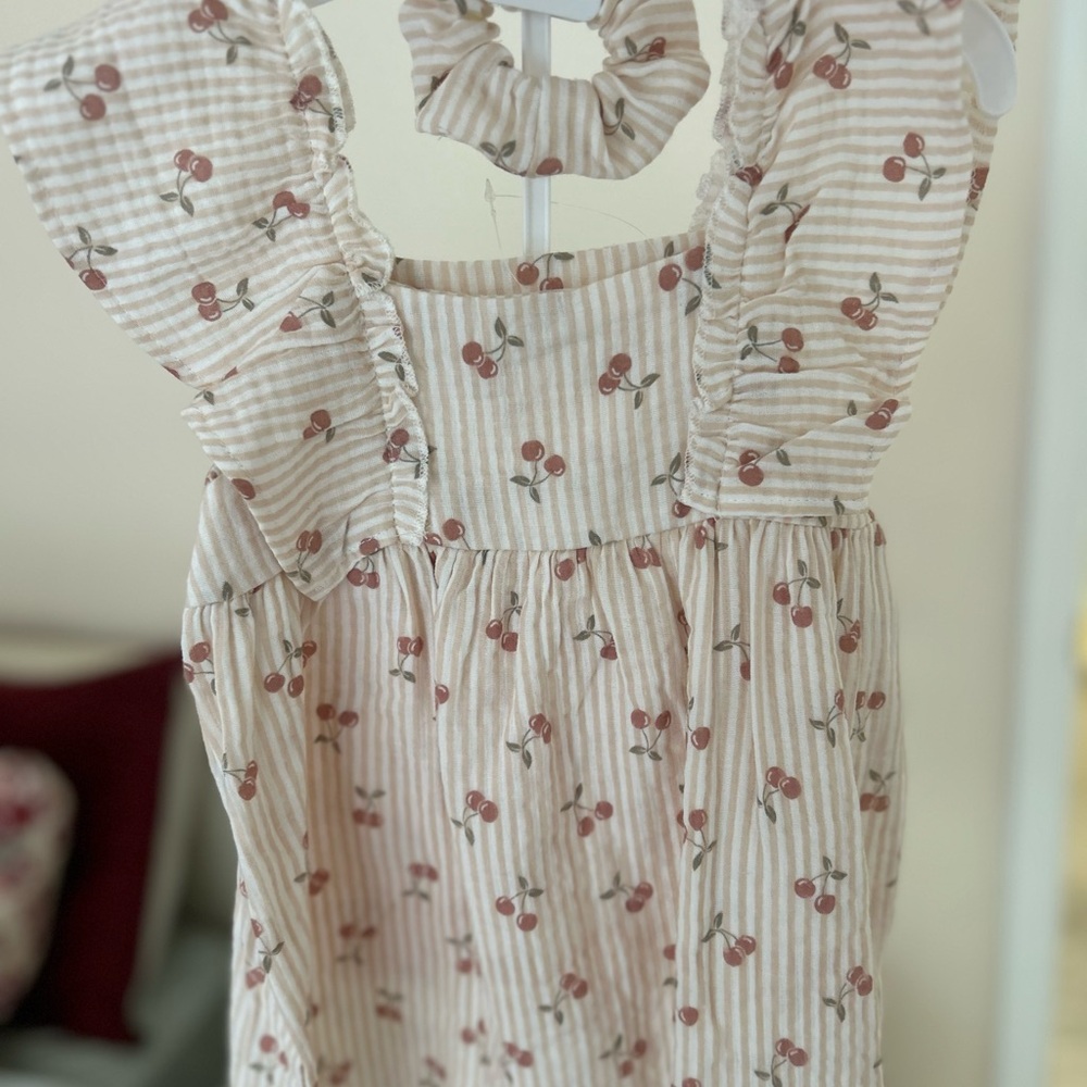 Cherry Print Kids Dress